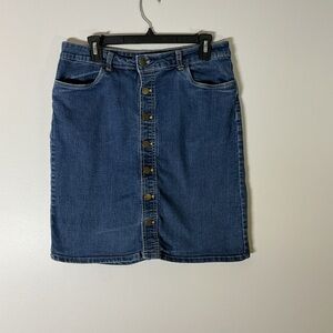Croft & Barrow Stretch Denim Skirt